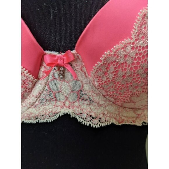 VICTORIA'S SECRET Dream Angels Lined-Demi/Demi-Buste Double Bra 34C - Picture 2 of 8